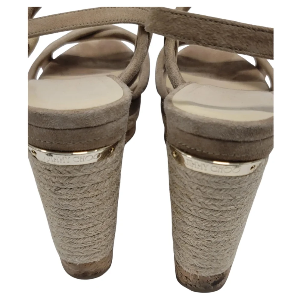 JIMMY CHOO Wedges SZ 40.5 - Picture 2 of 16